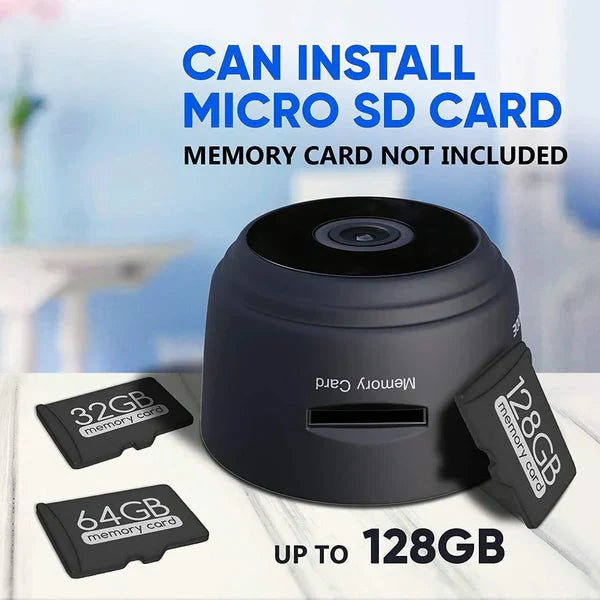 Rechargeable Wi-Fi Enabled CCTV Live Camera upto 128GB Support
