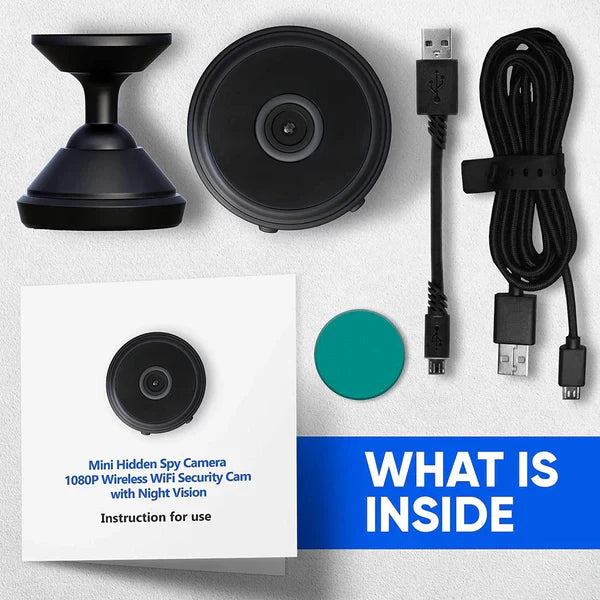 Rechargeable Wi-Fi Enabled CCTV Live Camera upto 128GB Support