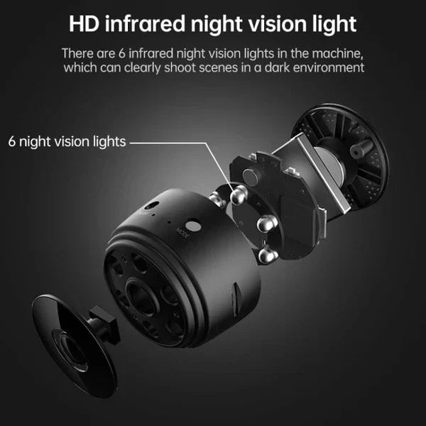 Rechargeable Wi-Fi Enabled CCTV Live Camera upto 128GB Support