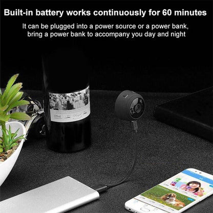 Rechargeable Wi-Fi Enabled CCTV Live Camera upto 128GB Support